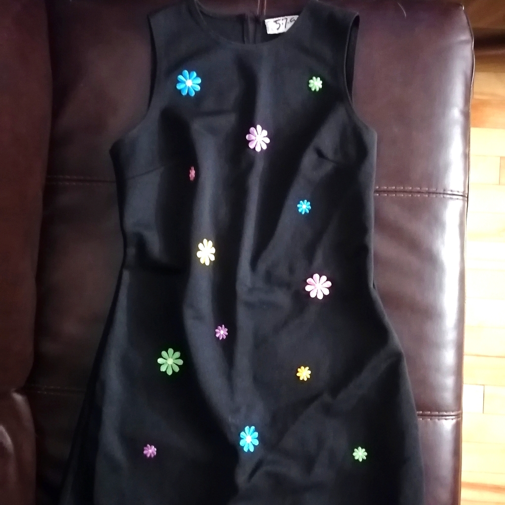 Vintage dress with flowers